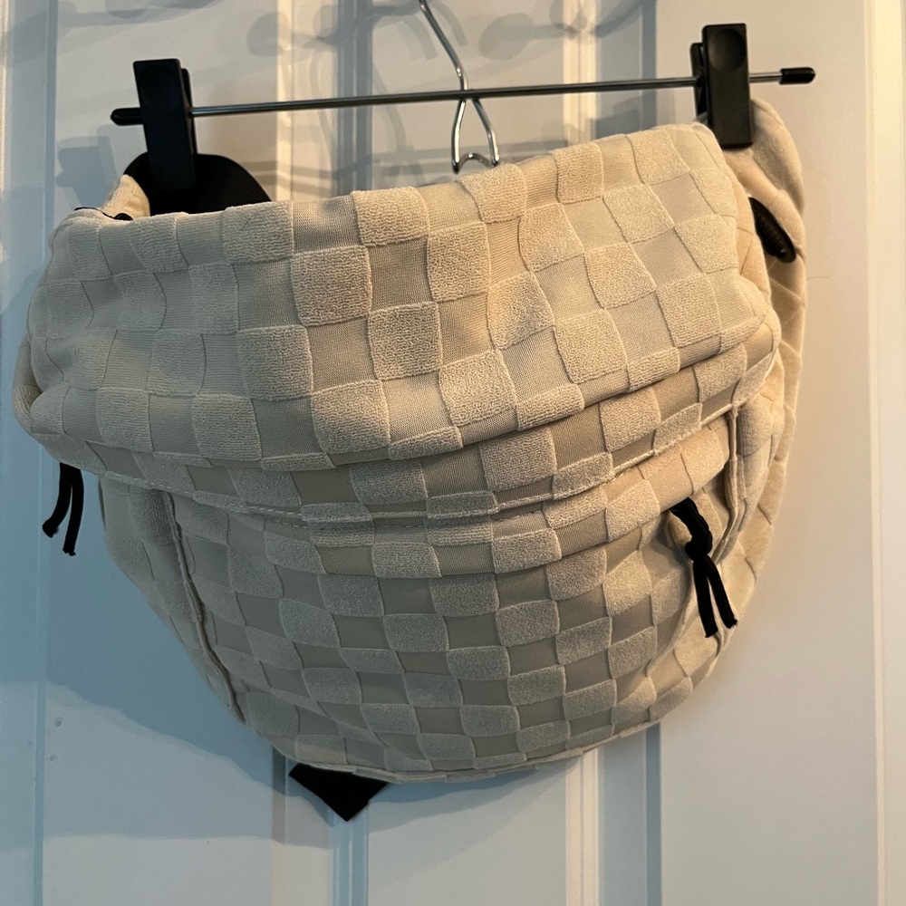 NWOT Oversized Checkered Belt bag